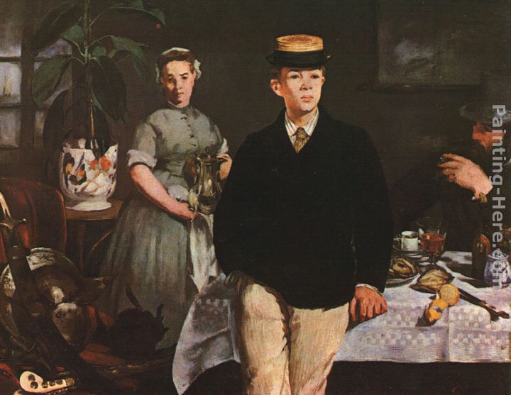 The Luncheon in the Studio painting - Eduard Manet The Luncheon in the Studio art painting